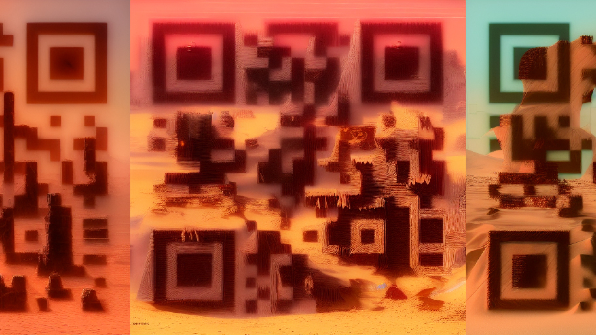 AI-gegenereerde QR-code