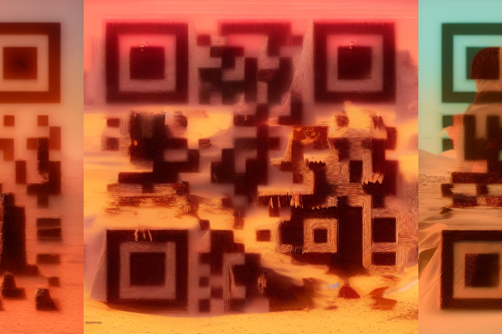 AI-gegenereerde QR-code